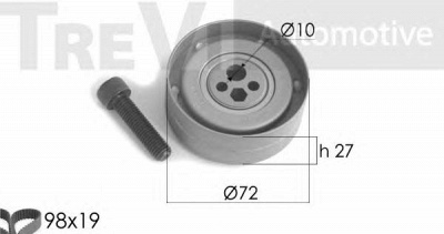 TREVI AUTOMOTIVE kd1119 -  Комплект ремня ГРМ